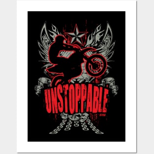 UNSTOPPABLE DIRT BIKER Posters and Art